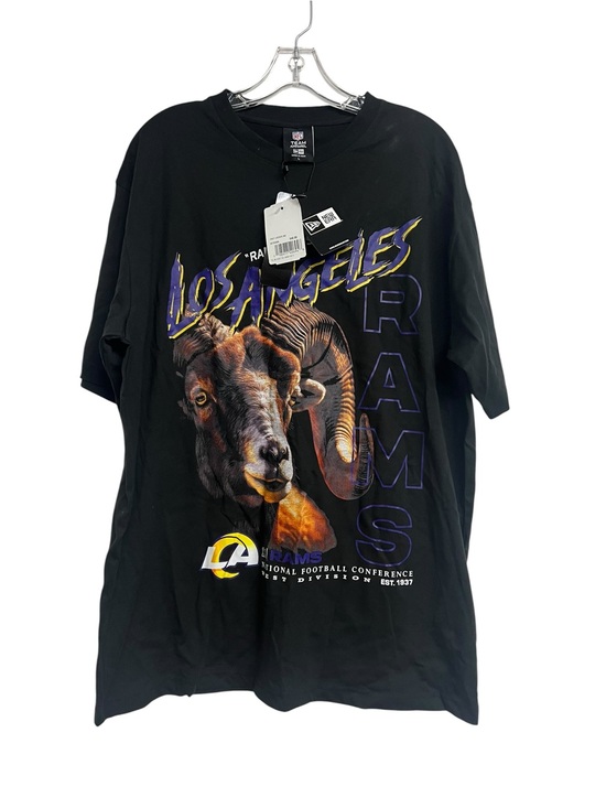 New Era Other - New Era Los‎ Angeles Rams Black Graphic Tee with Yellow & Purple Accents